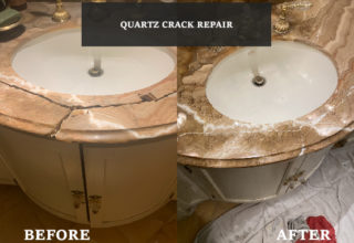 Quartz Countertop Crack Restoration Services