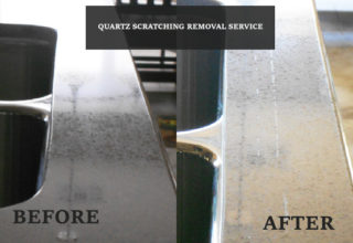 Quartz Countertop Seam Color Repair